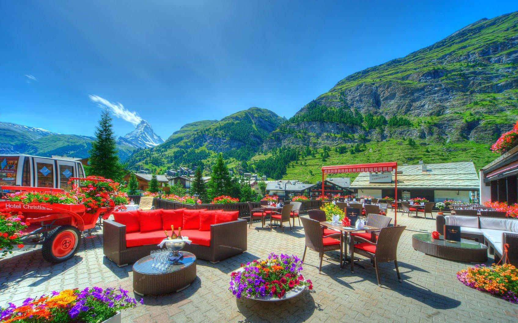 The Christiania Mountain Spa Resort Zermatt Exterior photo